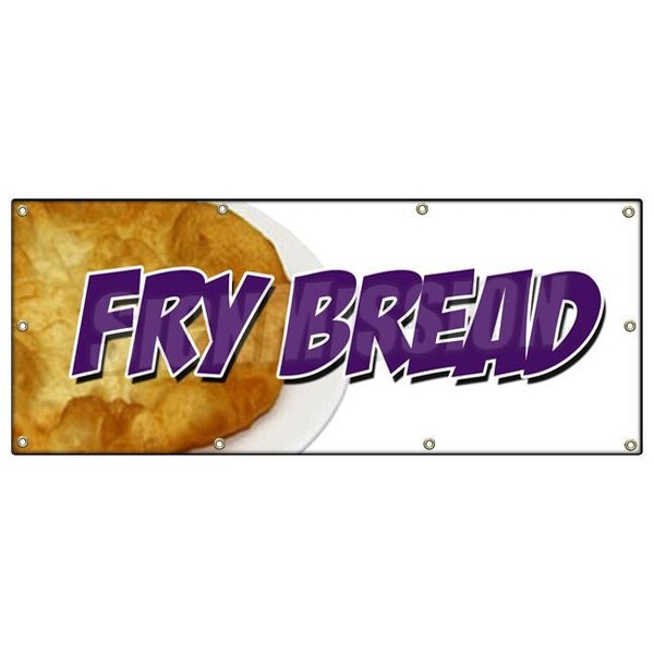 Signmission FRYBREAD BANNER SIGN fresh hot bakery indian fry bread taco navajo B-96 Frybread - main
